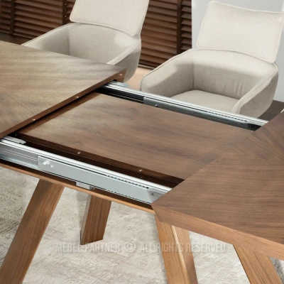 Rozkládací jídelní stůl 180(380)x100 ZENON - ořech