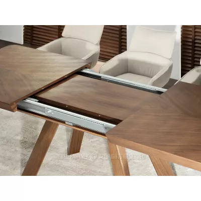 Rozkládací jídelní stůl 180(380)x100 ZENON - ořech