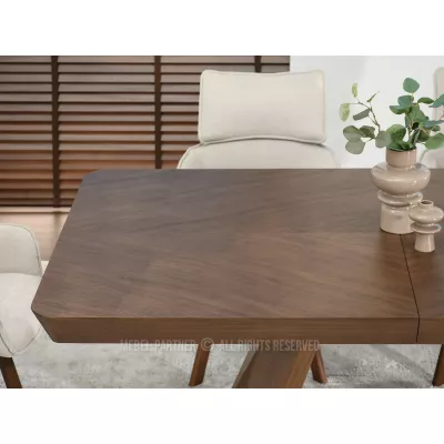 Rozkládací jídelní stůl 180(380)x100 ZENON - ořech