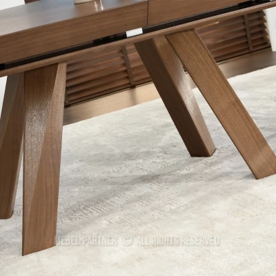 Rozkládací jídelní stůl 180(380)x100 ZENON - ořech