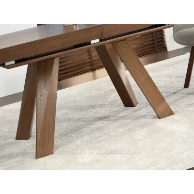 Rozkládací jídelní stůl 180(380)x100 ZENON - ořech