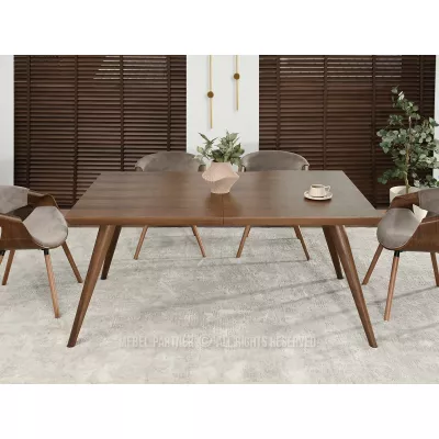 Jídelní stůl 160(260)x100 HARLY - ořech