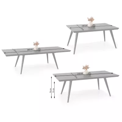 Jídelní stůl 160(260)x100 HARLY - ořech