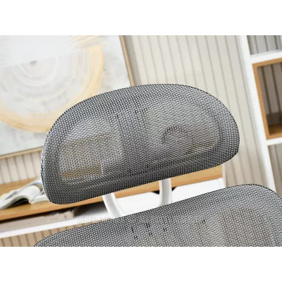 Kancelářská židle DELMY - šedá / bílá