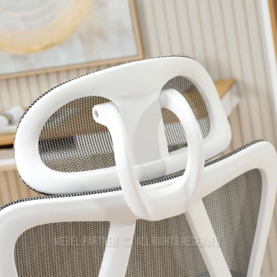 Kancelářská židle DELMY - šedá / bílá