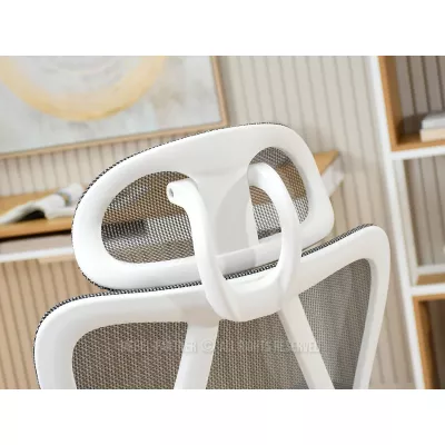 Kancelářská židle DELMY - šedá / bílá