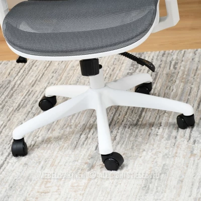 Kancelářská židle DELMY - šedá / bílá