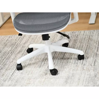 Kancelářská židle DELMY - šedá / bílá