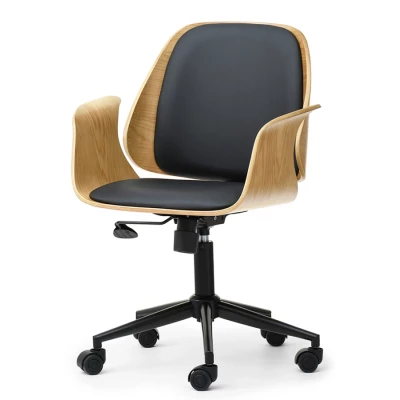 Otočná židle DAROLIN - dub / černá