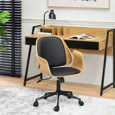 Otočná židle DAROLIN - dub / černá