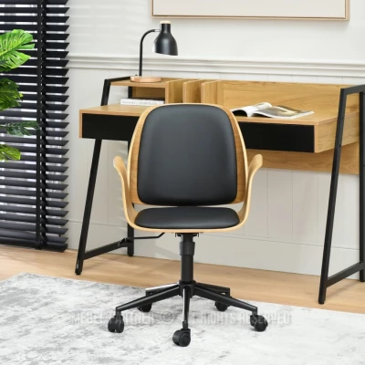 Otočná židle DAROLIN - dub / černá