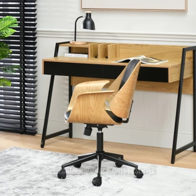 Otočná židle DAROLIN - dub / černá