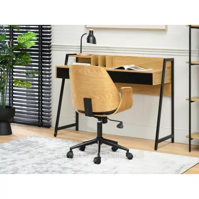 Otočná židle DAROLIN - dub / černá