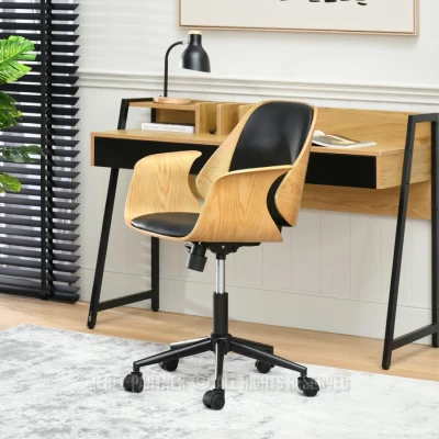 Otočná židle DAROLIN - dub / černá