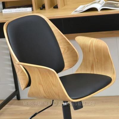 Otočná židle DAROLIN - dub / černá