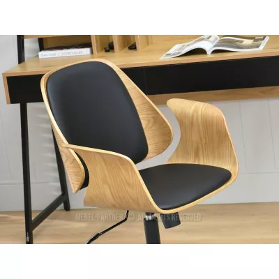 Otočná židle DAROLIN - dub / černá