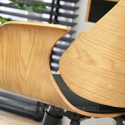 Otočná židle DAROLIN - dub / černá