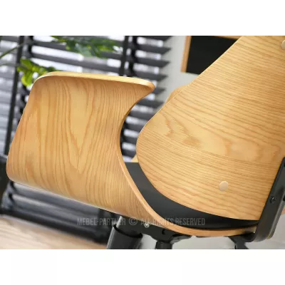 Otočná židle DAROLIN - dub / černá