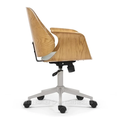 Otočná židle DAROLIN - dub / šedá