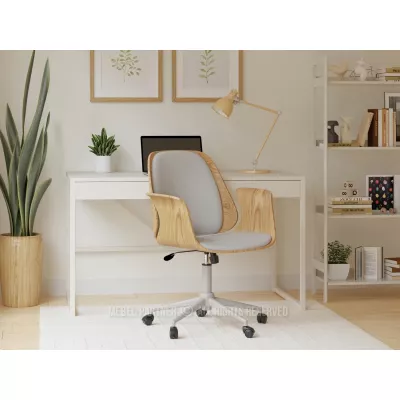 Otočná židle DAROLIN - dub / šedá