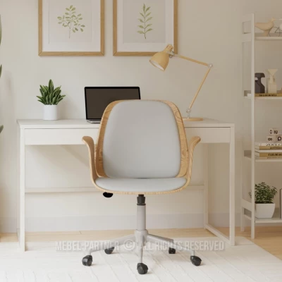 Otočná židle DAROLIN - dub / šedá