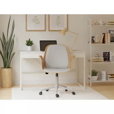 Otočná židle DAROLIN - dub / šedá