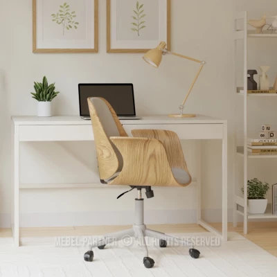 Otočná židle DAROLIN - dub / šedá