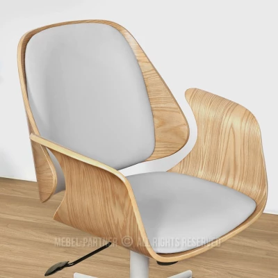 Otočná židle DAROLIN - dub / šedá