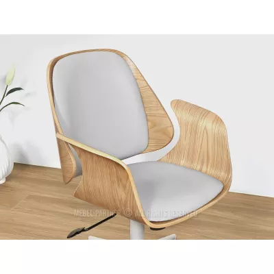 Otočná židle DAROLIN - dub / šedá