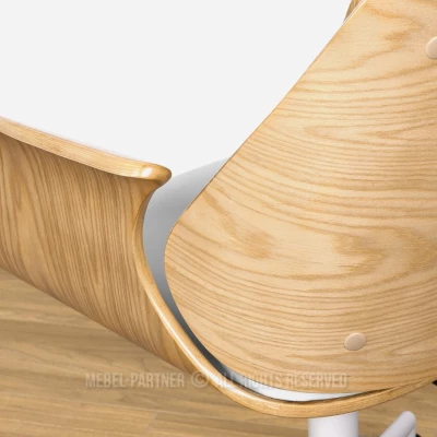 Otočná židle DAROLIN - dub / šedá