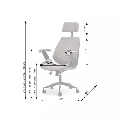 Kancelářská židle EVALISA - černá