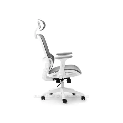 Otočná židle RIONA - šedá / bílá