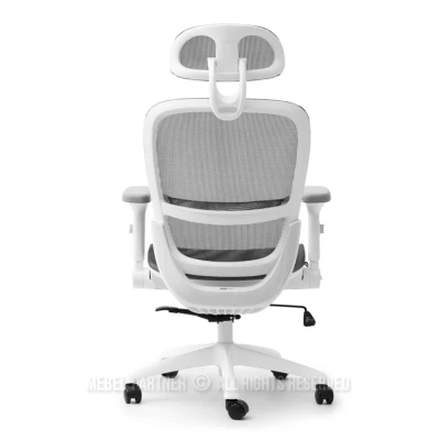 Otočná židle RIONA - šedá / bílá