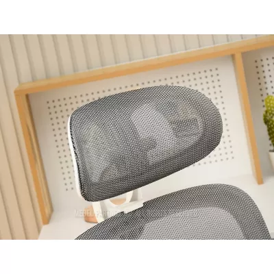 Otočná židle RIONA - šedá / bílá