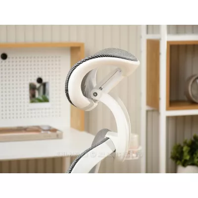 Otočná židle RIONA - šedá / bílá