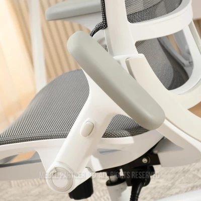 Otočná židle RIONA - šedá / bílá