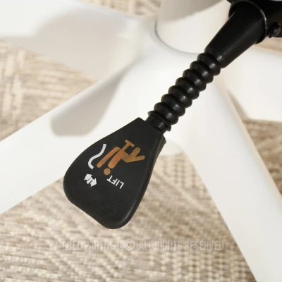 Otočná židle RIONA - šedá / bílá