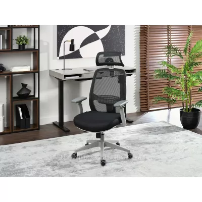 Kancelářská židle LUJZA - černá / šedá