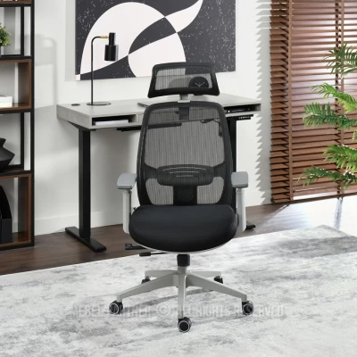 Kancelářská židle LUJZA - černá / šedá