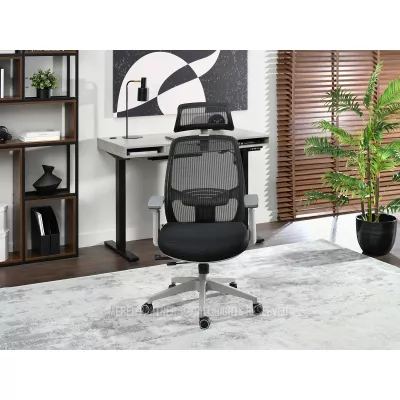 Kancelářská židle LUJZA - černá / šedá