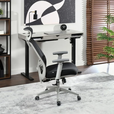 Kancelářská židle LUJZA - černá / šedá