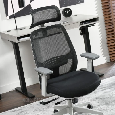 Kancelářská židle LUJZA - černá / šedá