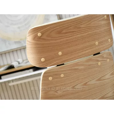 Kancelářská židle BLANDINA - krémová / dub / chrom