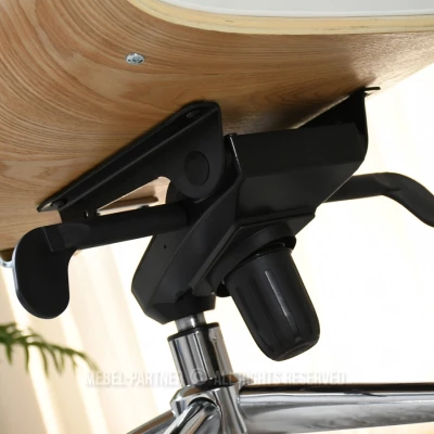 Kancelářská židle BLANDINA - krémová / dub / chrom