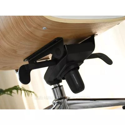 Kancelářská židle BLANDINA - krémová / dub / chrom