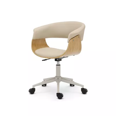 Otočná židle DARLYN - béžová / dub