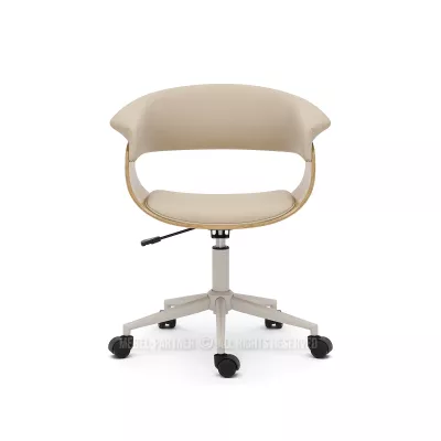 Otočná židle DARLYN - béžová / dub