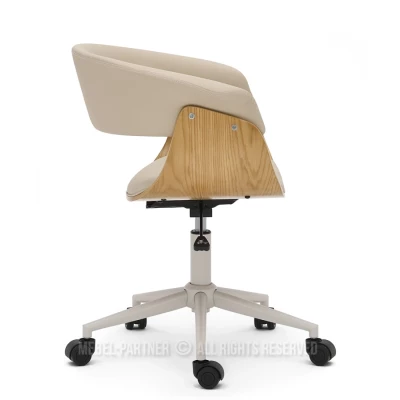 Otočná židle DARLYN - béžová / dub