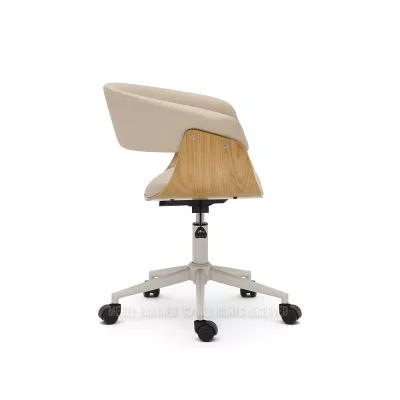 Otočná židle DARLYN - béžová / dub