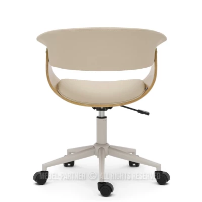 Otočná židle DARLYN - béžová / dub